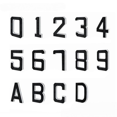Water Resistant LED House Number Sign Modern Design for Home Exterior Use