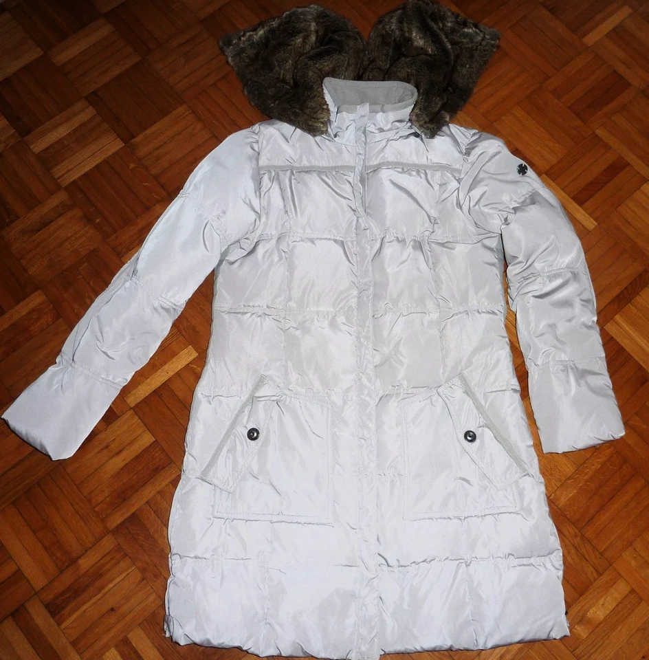 Tom Tailor Fell Steppmantel Mantel Gr. xl, 40/42 beige Winterjacke wie Neu