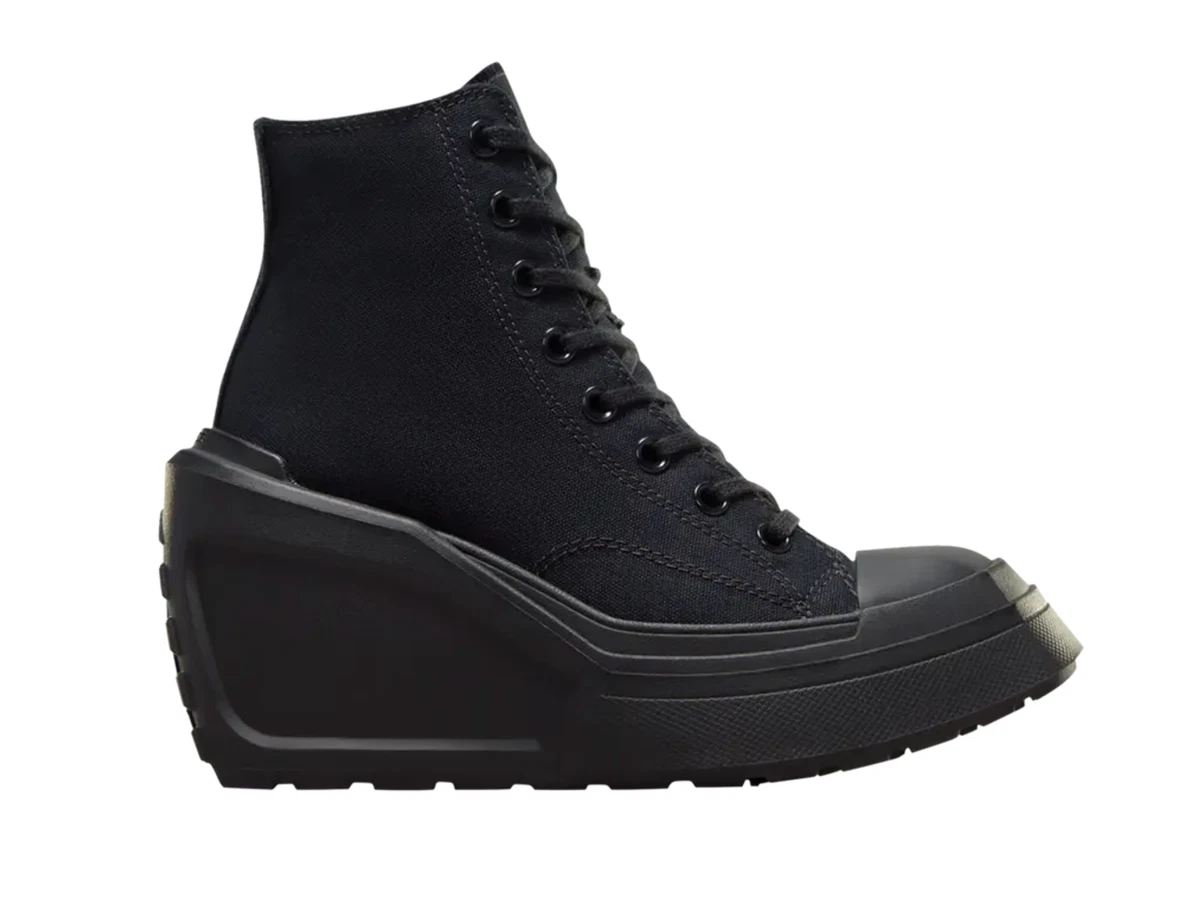 Converse Chuck 70 De Luxe Wedge Platform High Triple Black W for