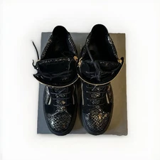 Authentic Giuseppe Zanotti Men's High-Top Sneakers Zip Detailed US 11 / UK 44