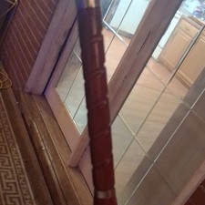 Wood Handheld Back Massage Cane, Brown 38 in Acupressure 1 Massage Head