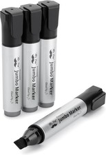Mr. Pen Jumbo Permanent Markers, 4-Pack, Blac...