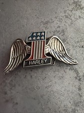 Vintage Harley Davidson Number 1 American Flag Wings Belt Buckle 8001 HD