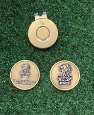 Ritz - Carlton Key Biscayne Flat Golf Ball Markers & Magnetic Clip