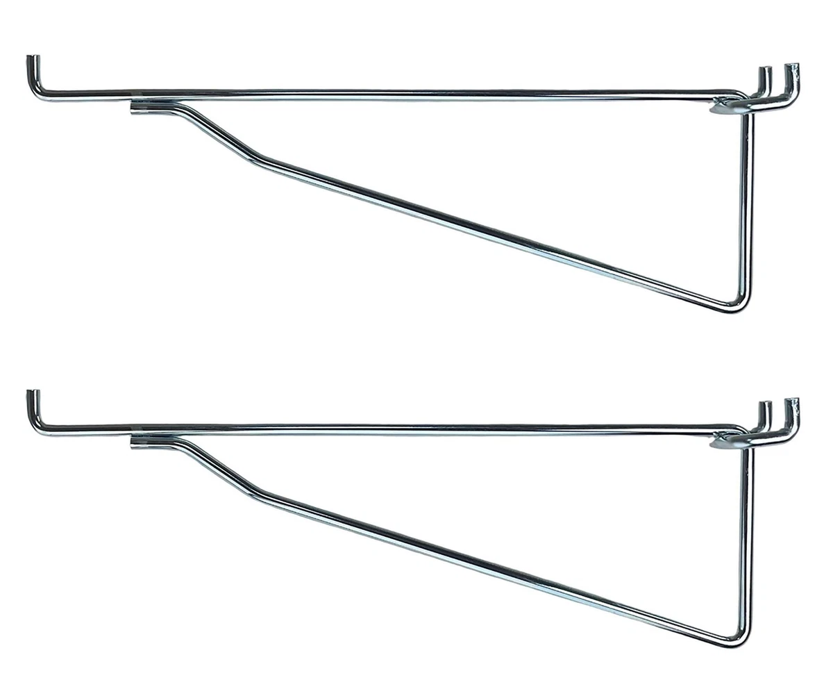 1000 PACK) 6 Inch All Metal Peg Hooks 1/8 to 1/4 Pegboard Slatwall