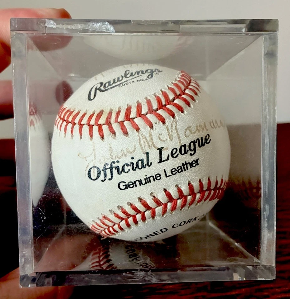 Sandy Alomar Jr John McNamara Mitch Webster Signed Baseball Cleveland Indians - Image 4 of 4