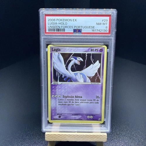 * Portuguese * Lugia 29/115 Unseen Forces Reverse Holo PSA 8 Rare Low Population