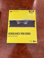 BRAND NEW CORSAIR VENGEANCE RGB 64GB (2x32GB) DDR5 6400MHz C32 UDIMM