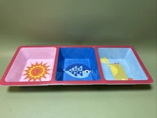 Melamine Tri Serving Tray