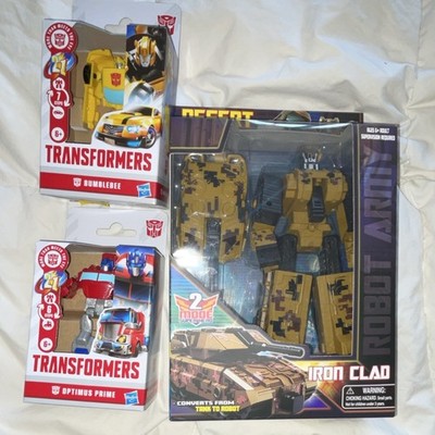 Hasbro Transformers Action Figures Bumblebee Optimus Prime Iron Clad Transformi 