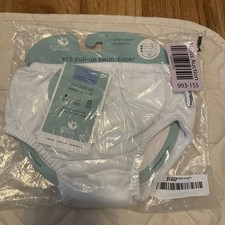 Green Sprouts Unisex Eco Pull-up Swim Diaper Reusable size 24 mnths White NIP