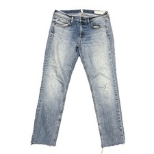 Rag and Bone Jeans Womens 27 Blue Dre Capri Mid Rise Denim Pockets USA MADE