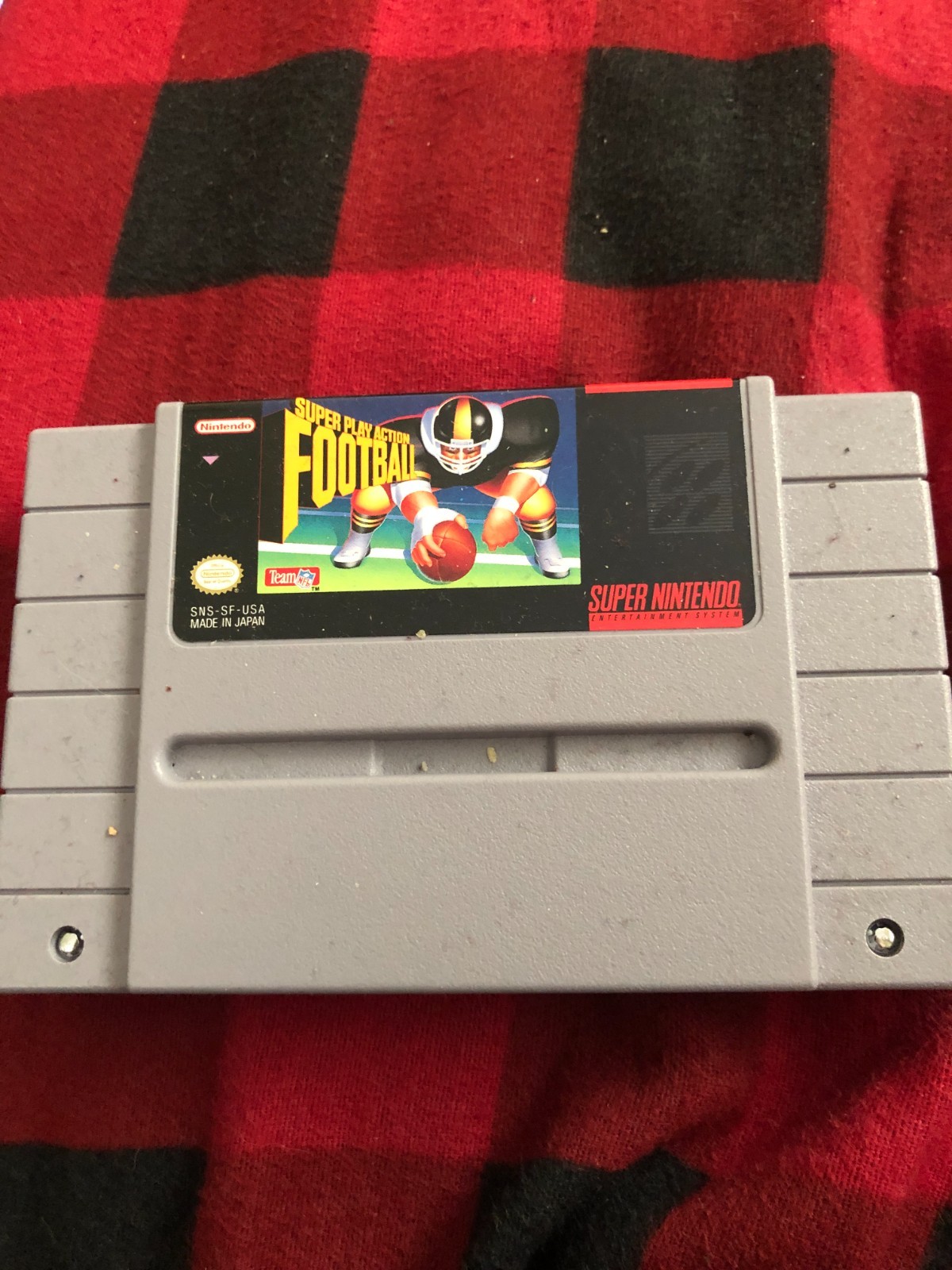 Super Play Action Football Nintendo SNES 1992 Cartridge Only Tested Works Great