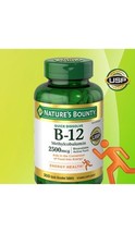 Nature  s Bounty B-12 Methylcobalamin Tablets 2500mcg 300 Count Energy Health