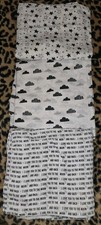Hudson Baby Muslin Blanket Lot Of 3 HB Swaddle Lovey 46x46