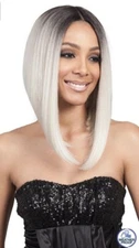 Bobbi Boss Swiss Lace Front Wig MLF218 LYNA ANGLED BOB
