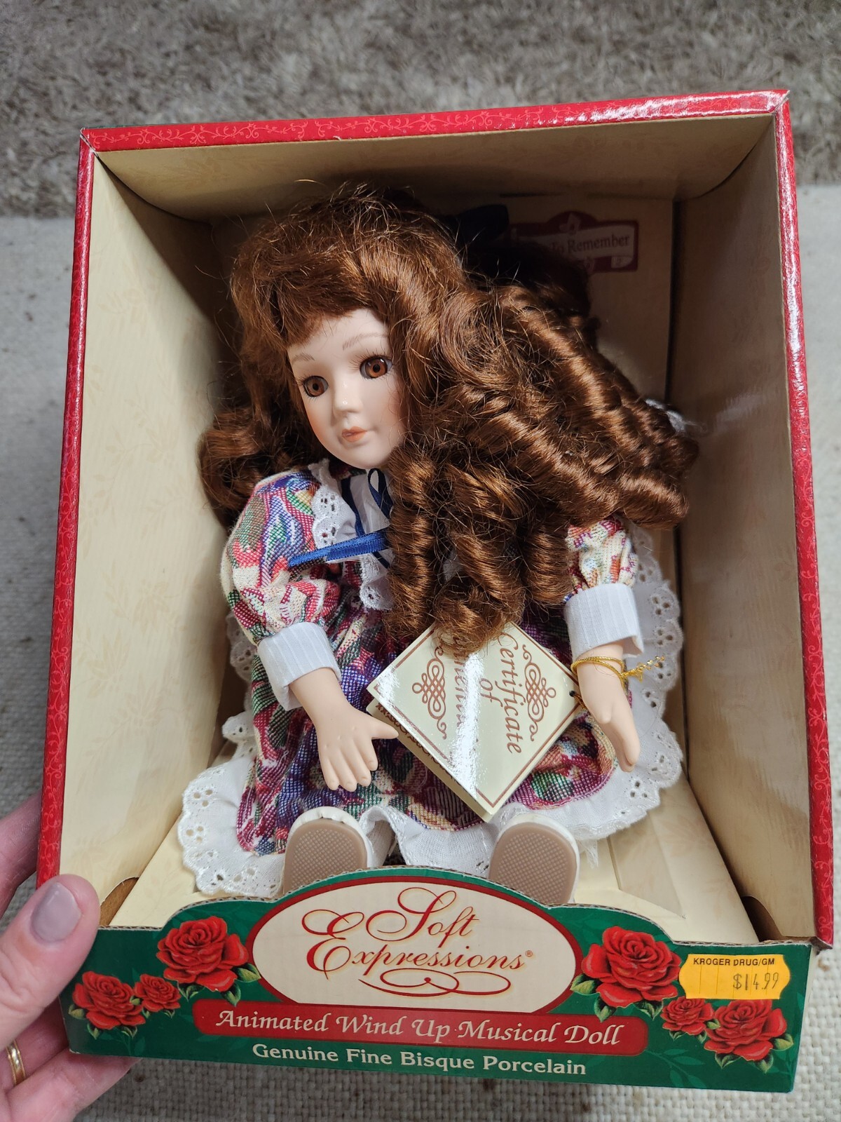 Soft Expressions Animated Wind Up Musical Porcelain Doll
