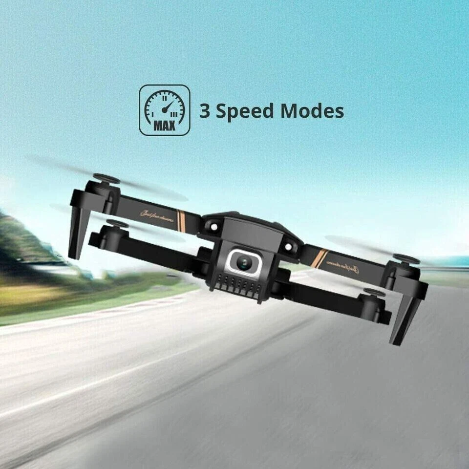 2025-V4 NEW 3 Battery Rc Drone 4K HD Camera WIFI FPV Foldable RC Quadcopter Bag - Image 2 of 4