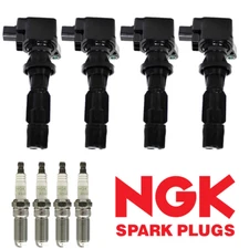 Ignition Coil & NGK Platinum Spark Plug For Ford Fusion/Mercury Milan L4 UF516