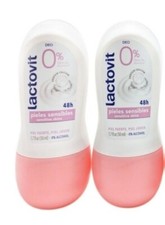 2 LACTOVIT LACTOUREA SENSITIVE SKIN DEODORANT 48H 0 ALCOHOL ROLL-ON 1.7oz EACH