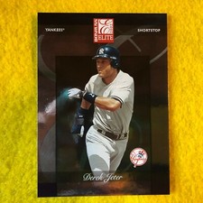 YANKEES DEREK JETER 2002 DONRUSS ELITE , MLB BASEBALL CARD #17 MINT