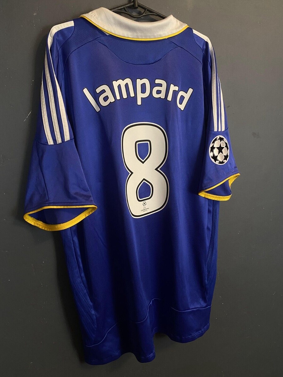UEFA LAMPARD #8 MEN'S FC CHELSEA 2008/2009 SOCCER FOOTBALL SHIRT