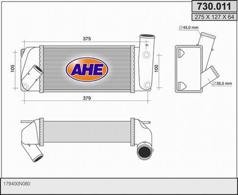 Intercooler haut rendement pour Toyota Corolla 1.4 D-4D berline trois volumes
