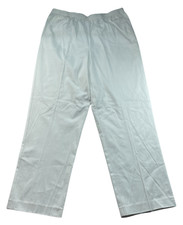 Alfred Dunner Chino Pants Womens size 12 White Pull on Business Career New