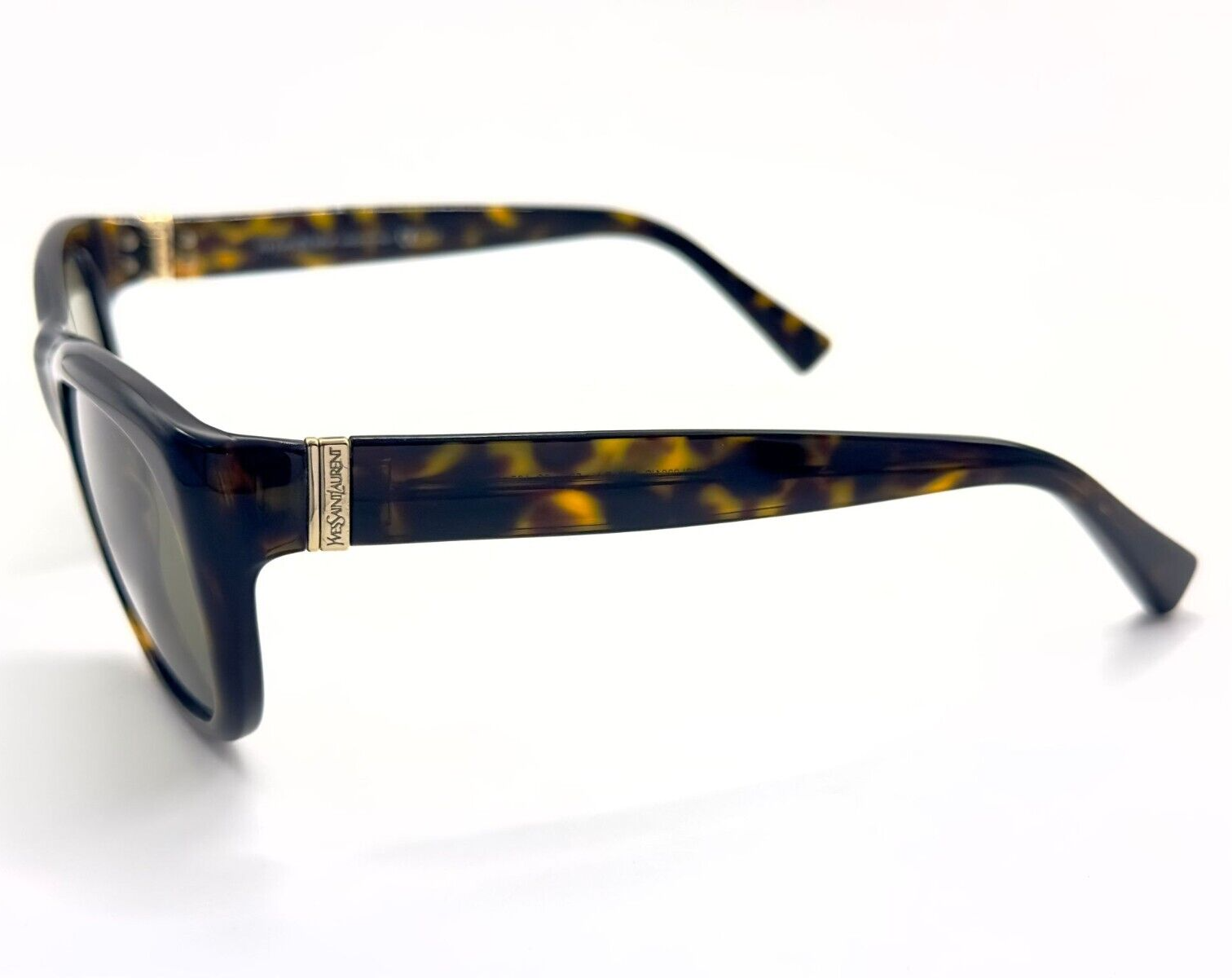 Occhiali da sole Yves Saint Laurent YSL 2304 S 086 DJ avana scuro lente verde 52 mm