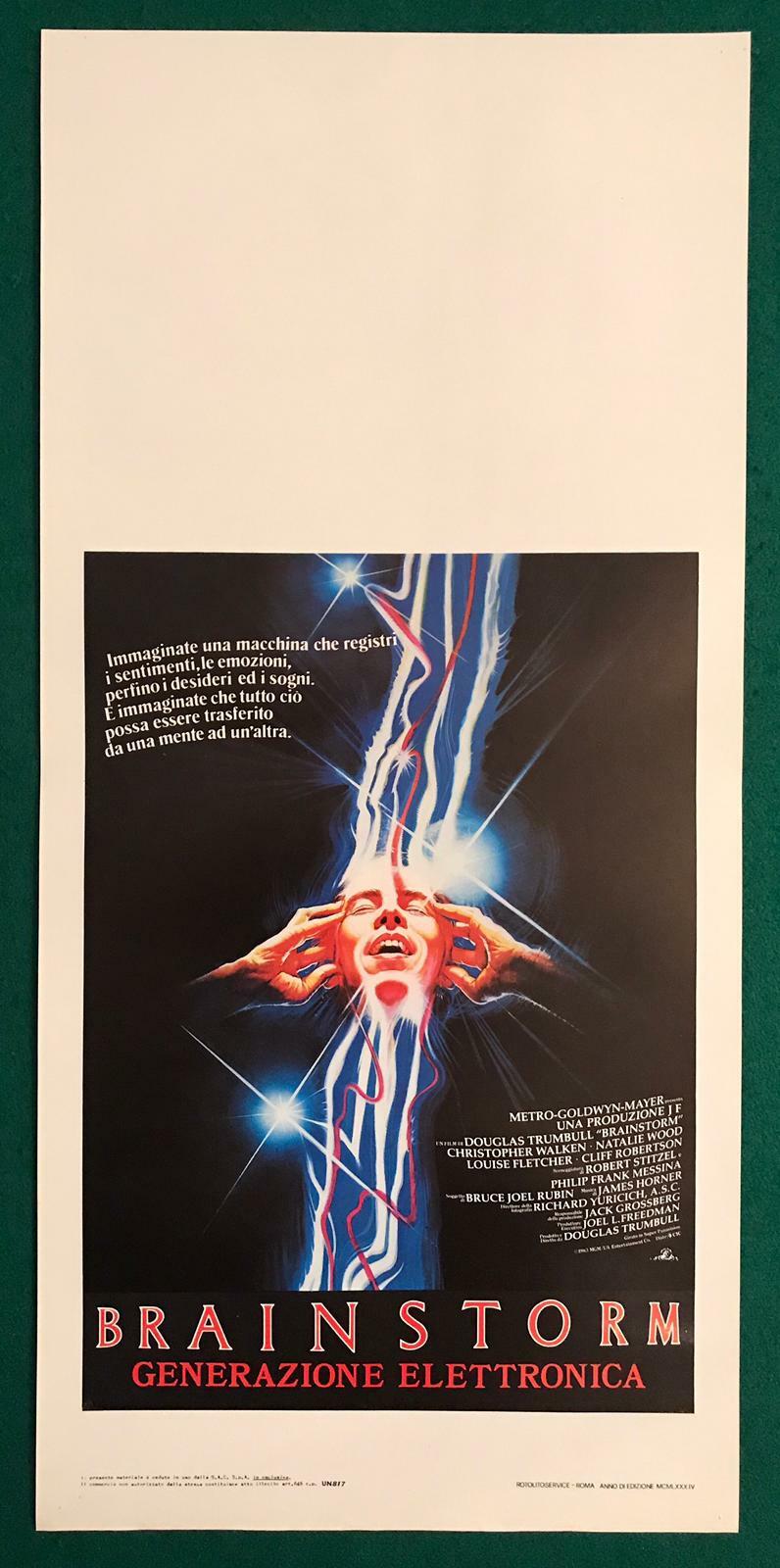 Locandina originale film Brainstorm - Generazione elettronica (1983) - Regia di Douglas Trumbull