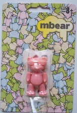 New MBEAR Teddy Bear Figure - ROSY - PINK - Stikfas SWEET Mascot MB001B - Age 8+
