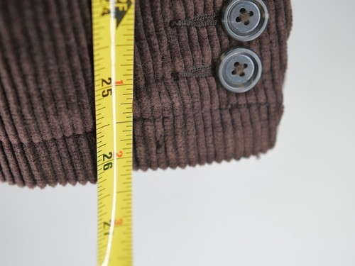 Abrigo deportivo informal grande GAP Y2K de algodón marrón con cordón de pana para hombre - Imagen 14 de 17