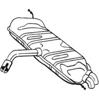 Bosal EndschalldäMpfer SchalldäMpfer Passend FüR VW Golf V 233-179