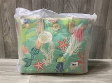 Nwt Spartina 449 ~golden Mermaid~ Jetsetter Tote/travel Bag ~coral & Starfish~