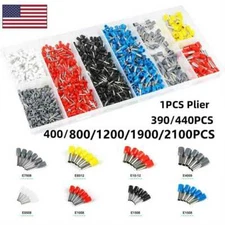 400/2120 Connectors Cord Wire Crimp Cable Pin End Bootlace Ferrule Terminals Kit