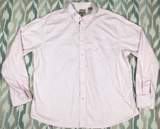 Haggar Mens Long Sleeve Button Down Shirt Classic Fit Size 2XL XXL