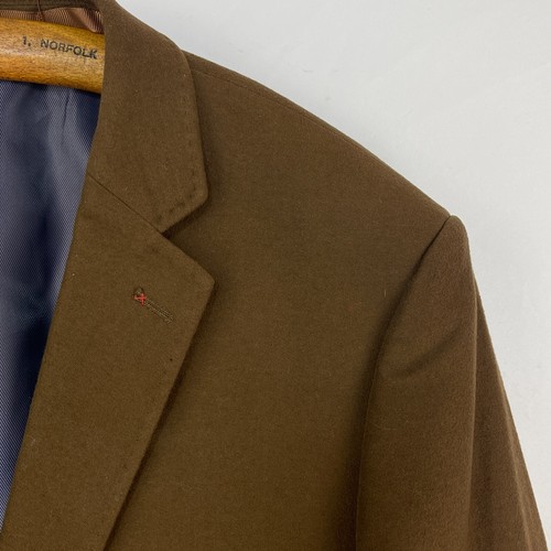 Chaqueta Deportiva Brook Taverner Para Hombres 42R Marrón Algodón Cepillado Moleskin Blazer - Imagen 9 de 15
