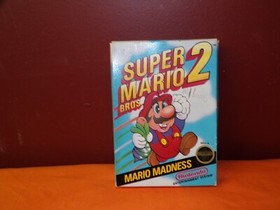 Nintendo NES Super Mario Bros. 2 GAME & BOX W/ Circle Seal - TESTED & WORKS !