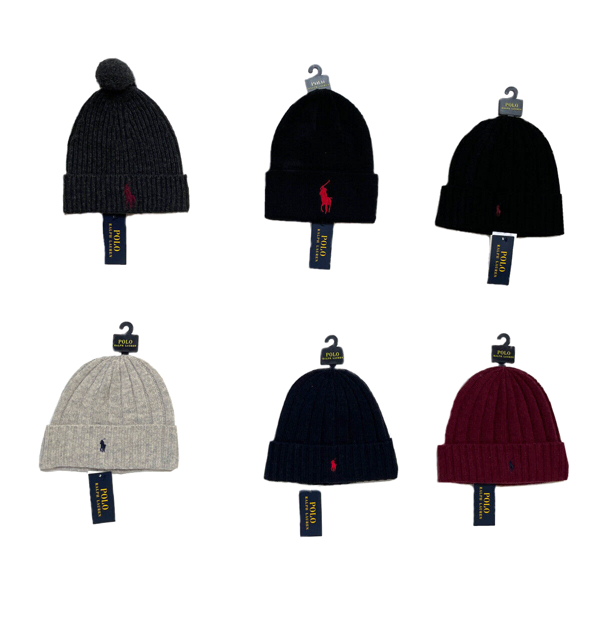 Polo Ralph Lauren uomo maglia berretti con polsini e pony ricamato piccolo o grande