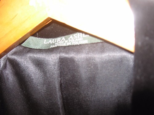 Laura Ashley Pure New Wool, Lined, Velvet Trimmed Victorian SZ 6 NWOT FREE S/H - Picture 4 of 10