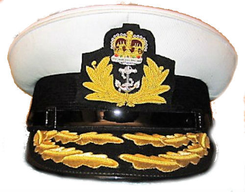 Men's Accessories UK ROYAL NAVY ADMIRAL OFFICER WHITE OR BLACK HAT CAP ...