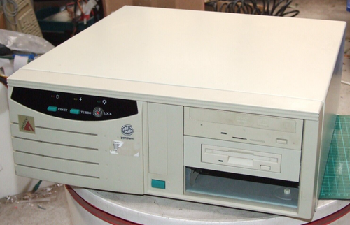 Vintage desktop AT computer case & 230W power supply