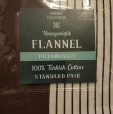 New Heavyweight Flannel Standard Pillowcase Pair, Set Of 2