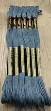 Blue Grey 931 DMC Mouline Special 25 Embroidery Floss 8M Lot of 6