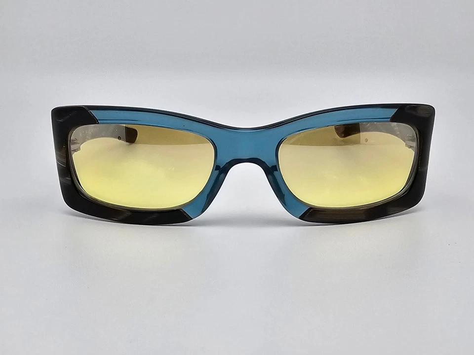 Etro Mod. SE 9760 51 Col. B46 Crystal Blue Horn Frame Yellow Lens Sunglasses - Image 2 of 4