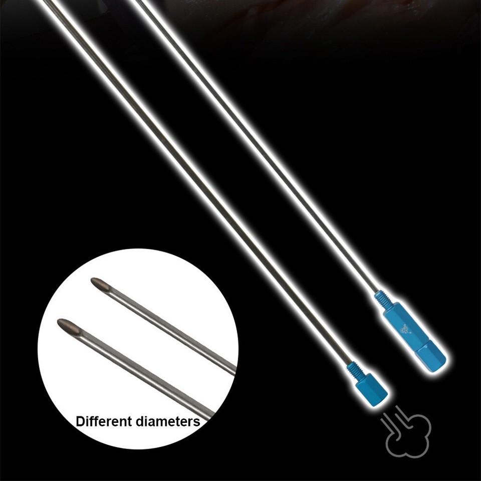 5 Pcs Stainless Steel Fishing Baiting Needles – Hollow Worm Rigging Needle Driller Tool For Carp Fishing