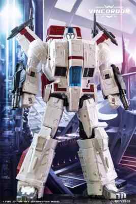 Oversized G1 Transformed Vincoroor V33-06 Skyfire WFC-S28 Jetfire Action Figure