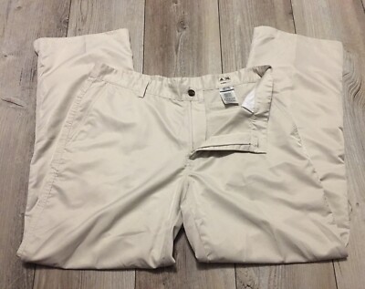Mens Adidas Climalite Beige Athletic Chino Golf Pants Size 36 X 31