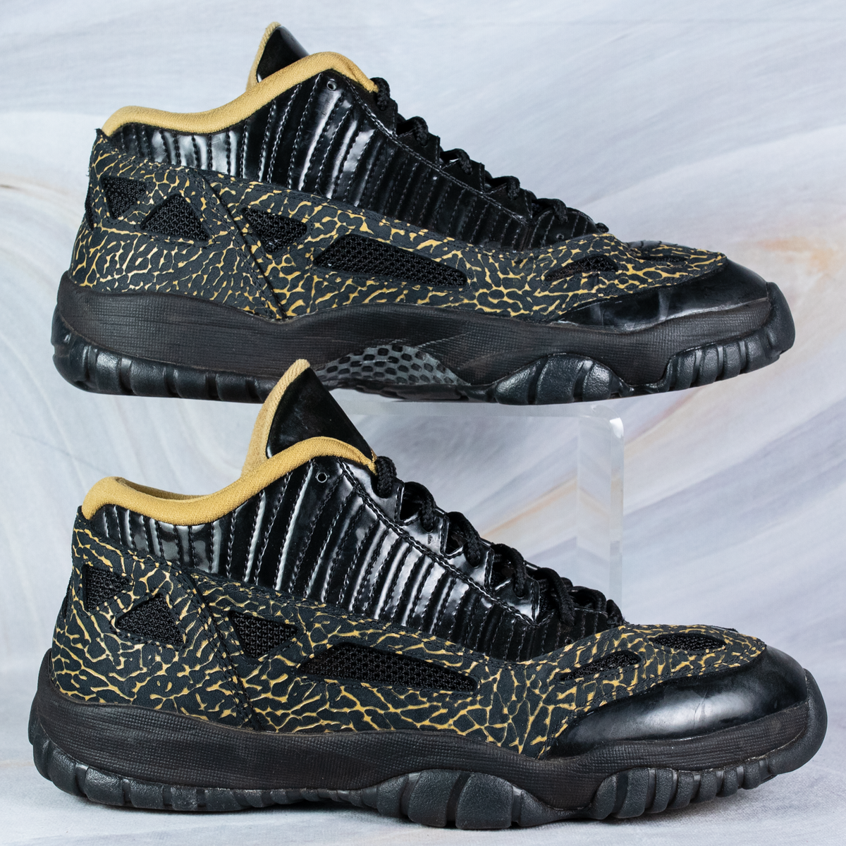 Nike Air Jordan 11 Retro Premium HC \"Black Gold\" ゴールド Jordan Air 11 Retro Premium GS Black Metallic Gold-White for