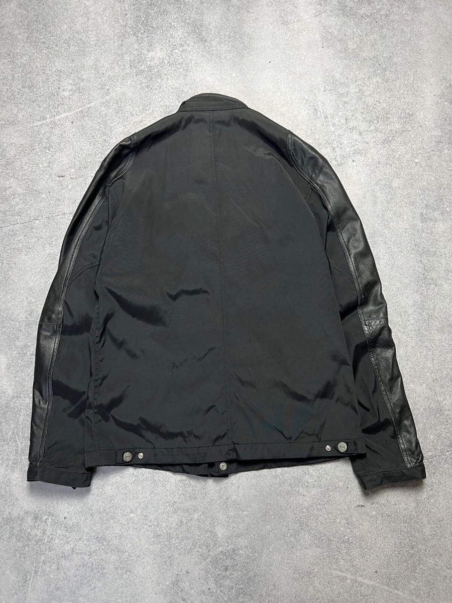 Versace Multipocket Racing Leather Details Moto Jacket Size